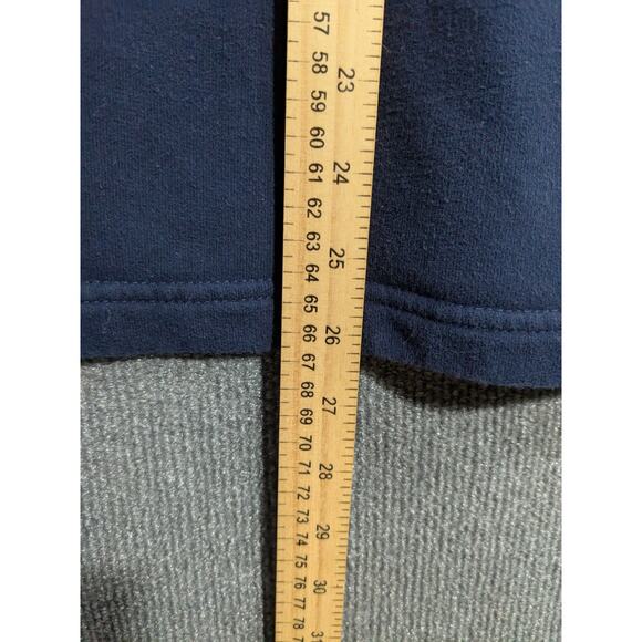 Lands End Womens Serious Sweats Womens Small Tall Quarter Zip Sweatshirt Navy - Picture 7 of 10